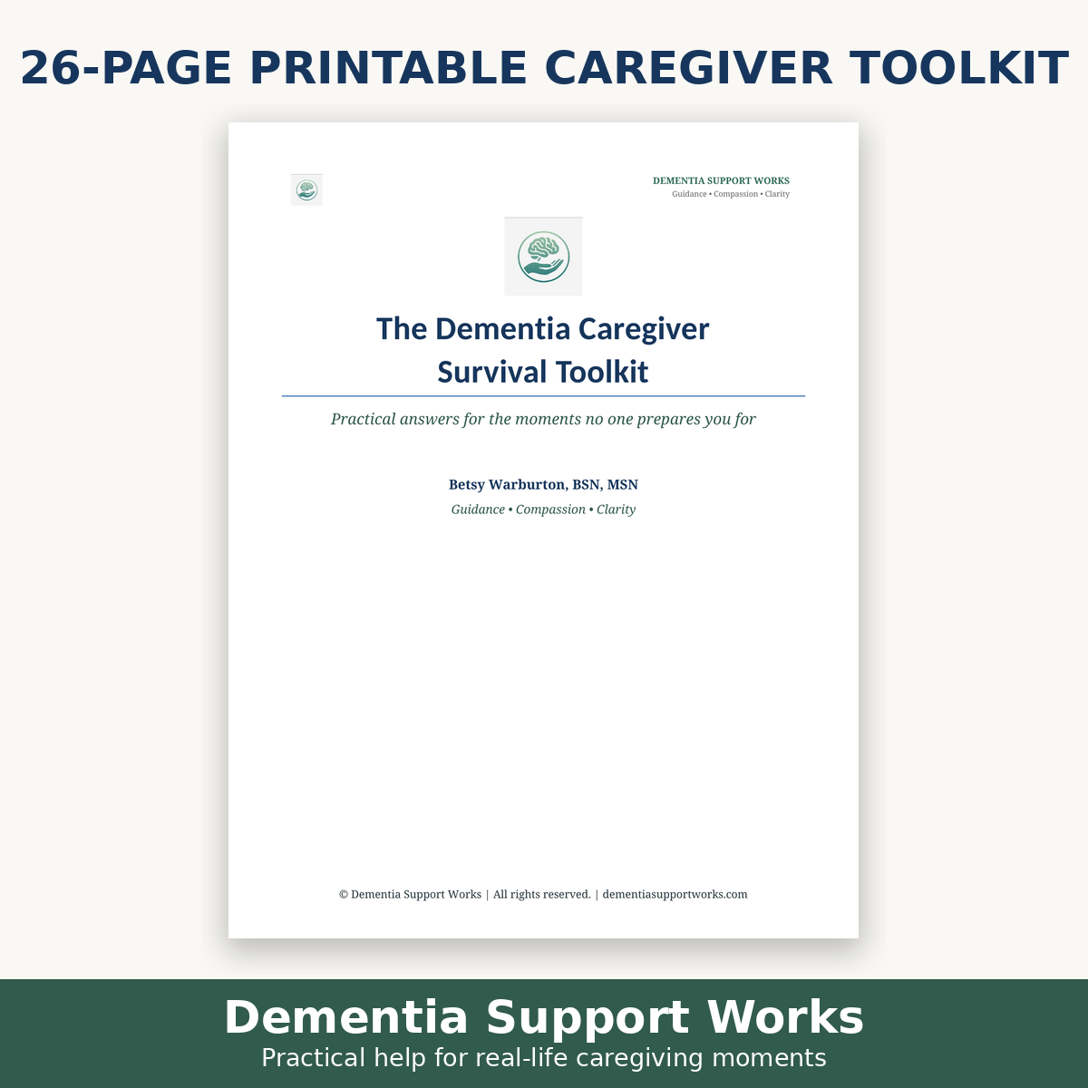 Dementia Caregiver Survival Toolkit