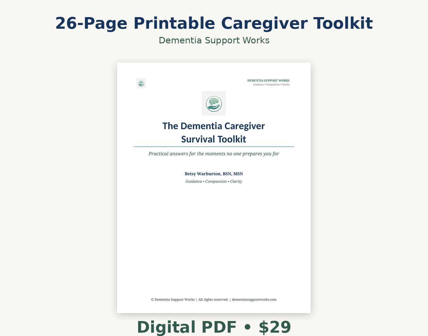 Dementia Caregiver Survival Toolkit - Image 2